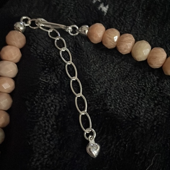 Peach Stone and Phosphosiderite Bead Necklace by Jay King - Picture 8 of 11